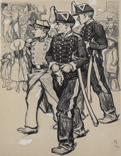 At the Montmartre by Adolf Münzer