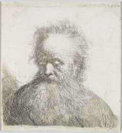 Old Man with a Flowing Beard:  Bust by Harmensz van Rijn Rembrandt at Christopher-Clark Fine Art