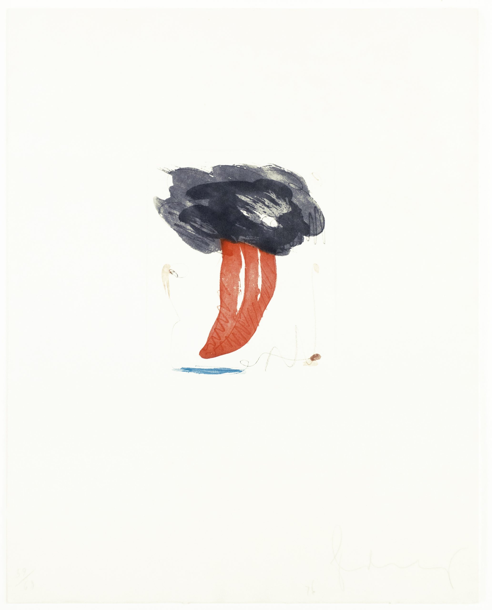 Study for Tongue Cloud by Claes Oldenburg