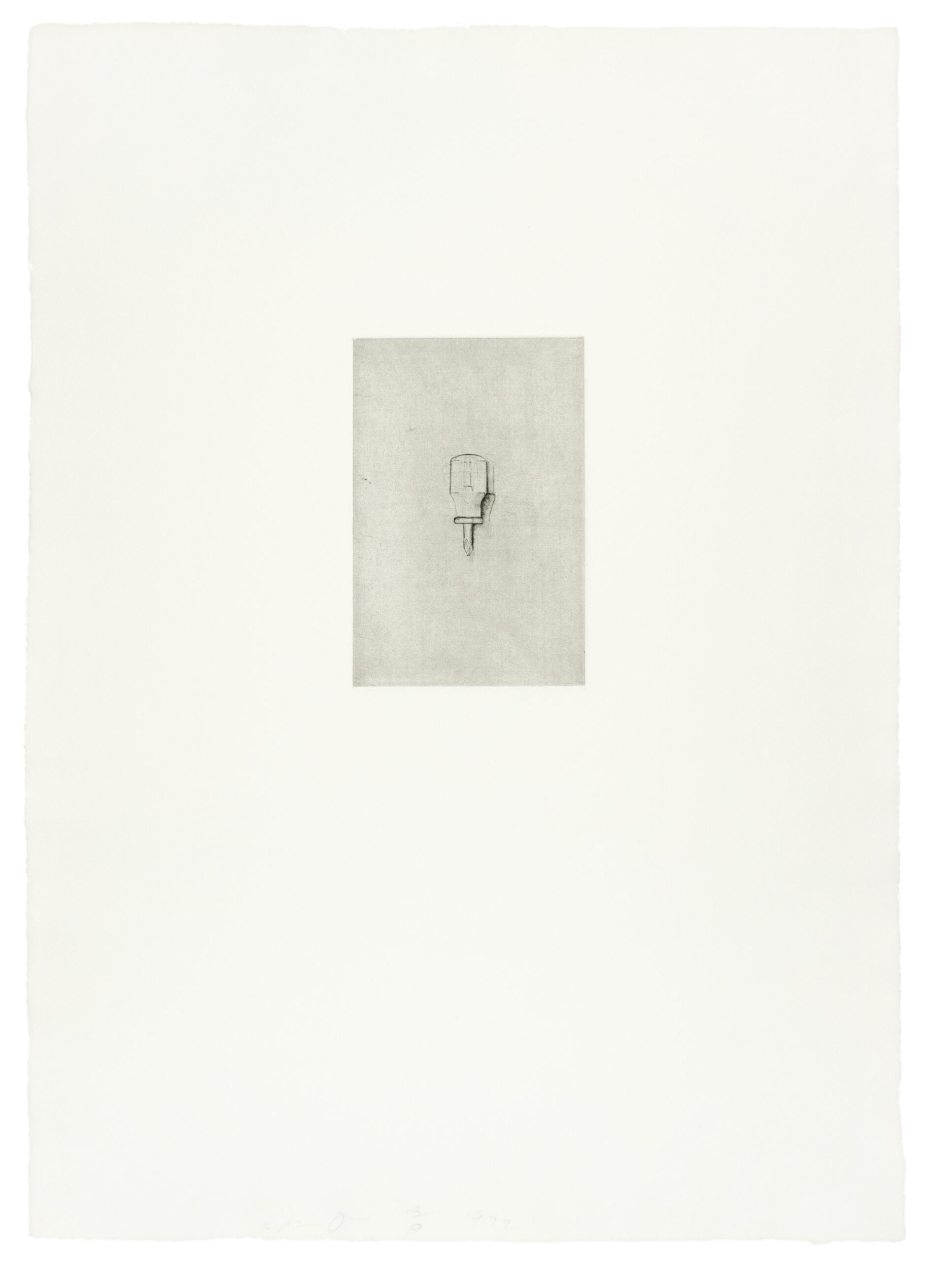 Phillips Screwdriver (30 Bones of My Body portfolio) by Jim Dine