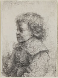 Portrait of a Boy in Profile by Harmensz van Rijn Rembrandt at Christopher-Clark Fine Art