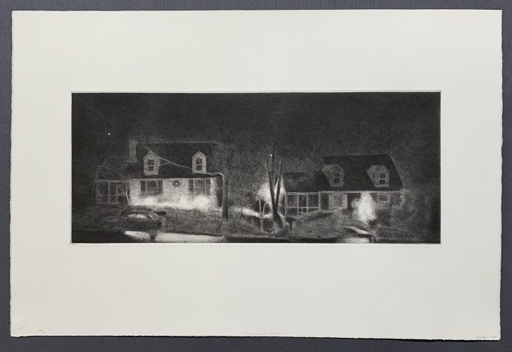 Two Houses – Night by Charles Ritchie at