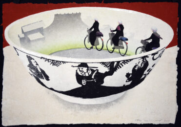 Rolling Around by Daniel Kelly at Hanga Ten - Contemporary Japanese Prints