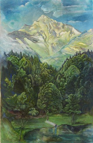 The Schafberg (Mountain in the Salzburg region) by Rudolf Schlichter