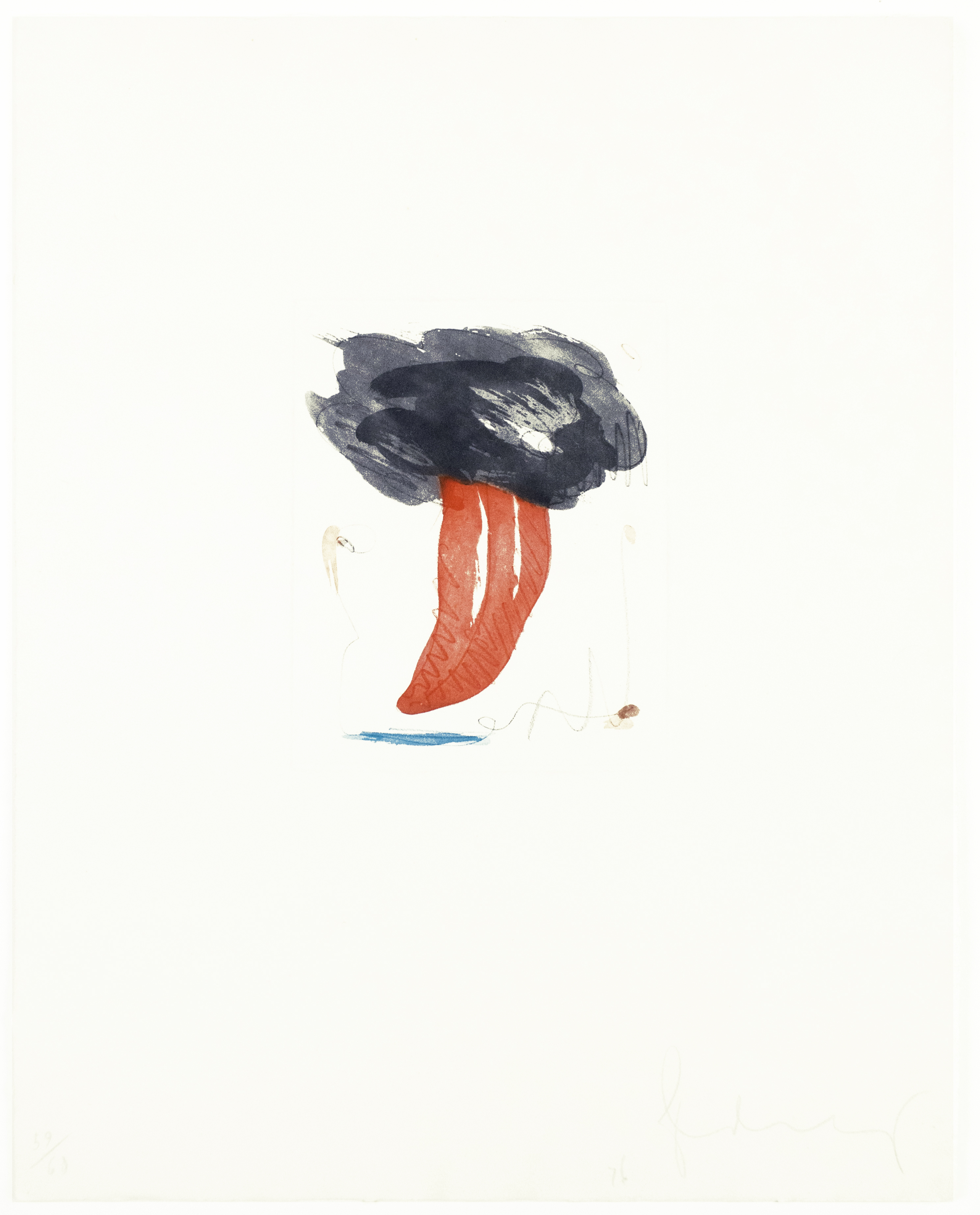 Study for Tongue Cloud by Claes Oldenburg