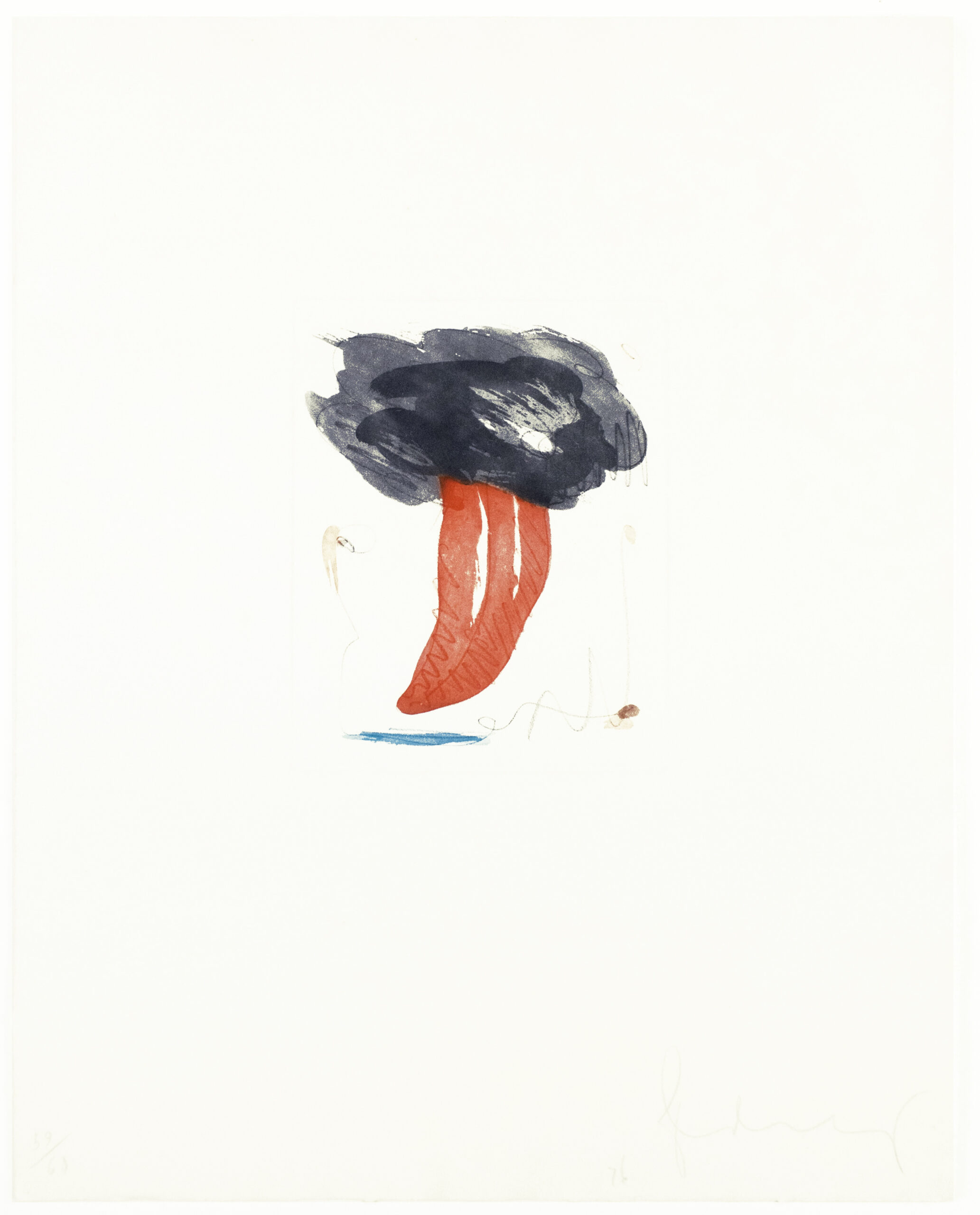 Study for Tongue Cloud by Claes Oldenburg