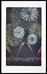 Summer Fireworks by Katsunori Hamanishi at Hanga Ten - Contemporary Japanese Prints