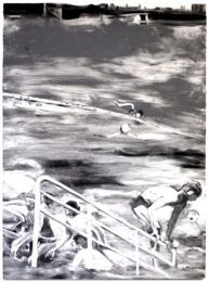 Temptation to Exist (black and white) by Michele Zalopany at Petersburg Press