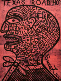 Texas Road Hog (Ruby) by Bruce Lee Webb at Flatbed Press and Gallery