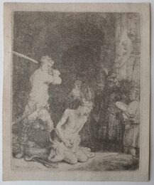 The Beheading of St John the Baptist by Harmensz van Rijn Rembrandt at Sarah Sauvin