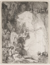 The Raising of Lazarus:  Small Plate by Harmensz van Rijn Rembrandt at Christopher-Clark Fine Art