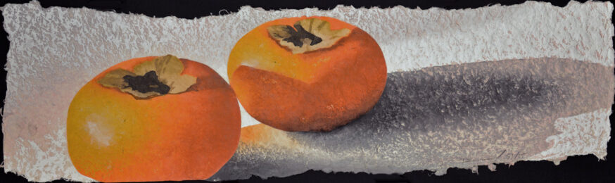 Three Persimmons by Daniel Kelly at Hanga Ten - Contemporary Japanese Prints