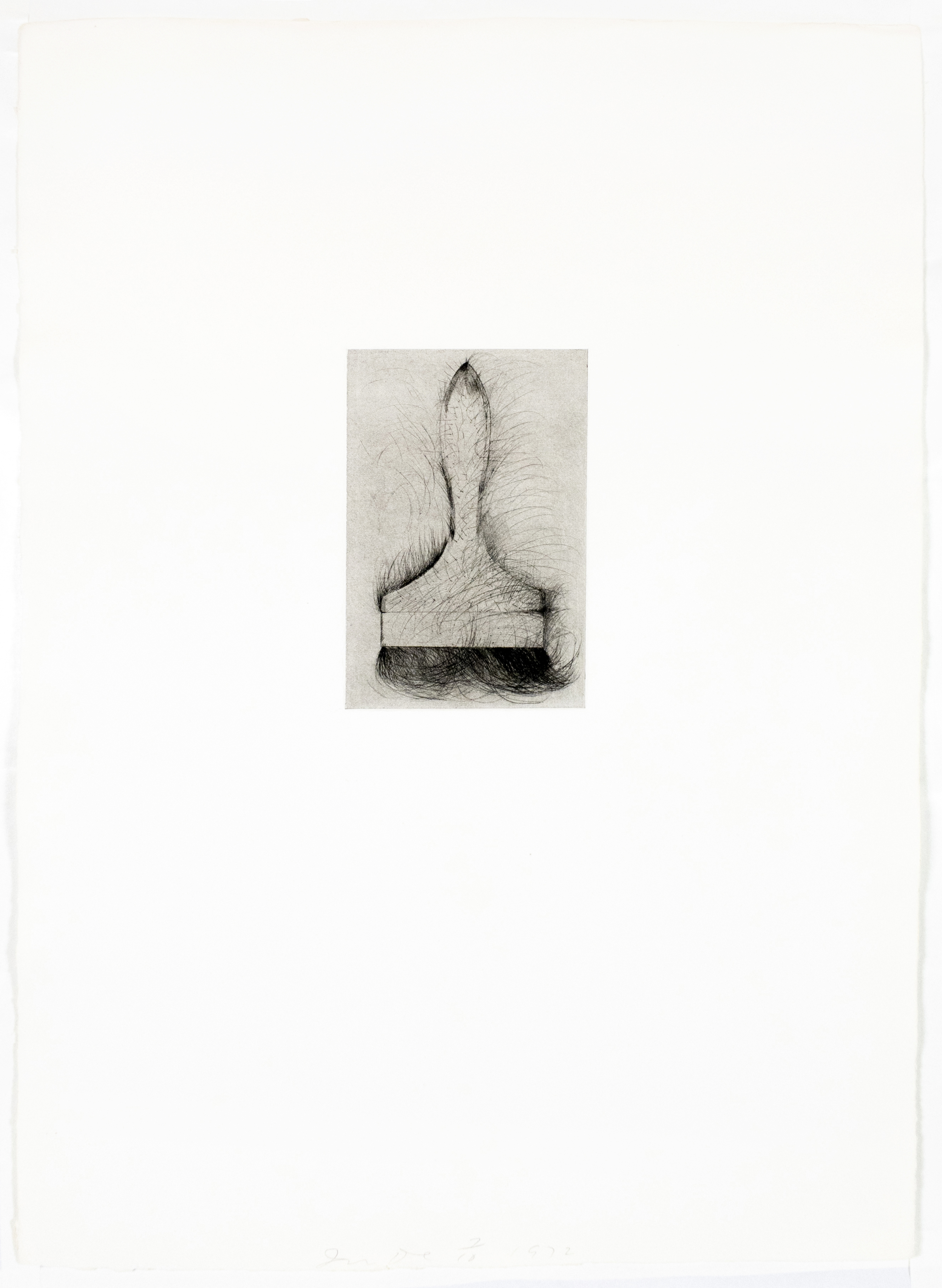 Tool Drypoint: Paintbrush by Jim Dine
