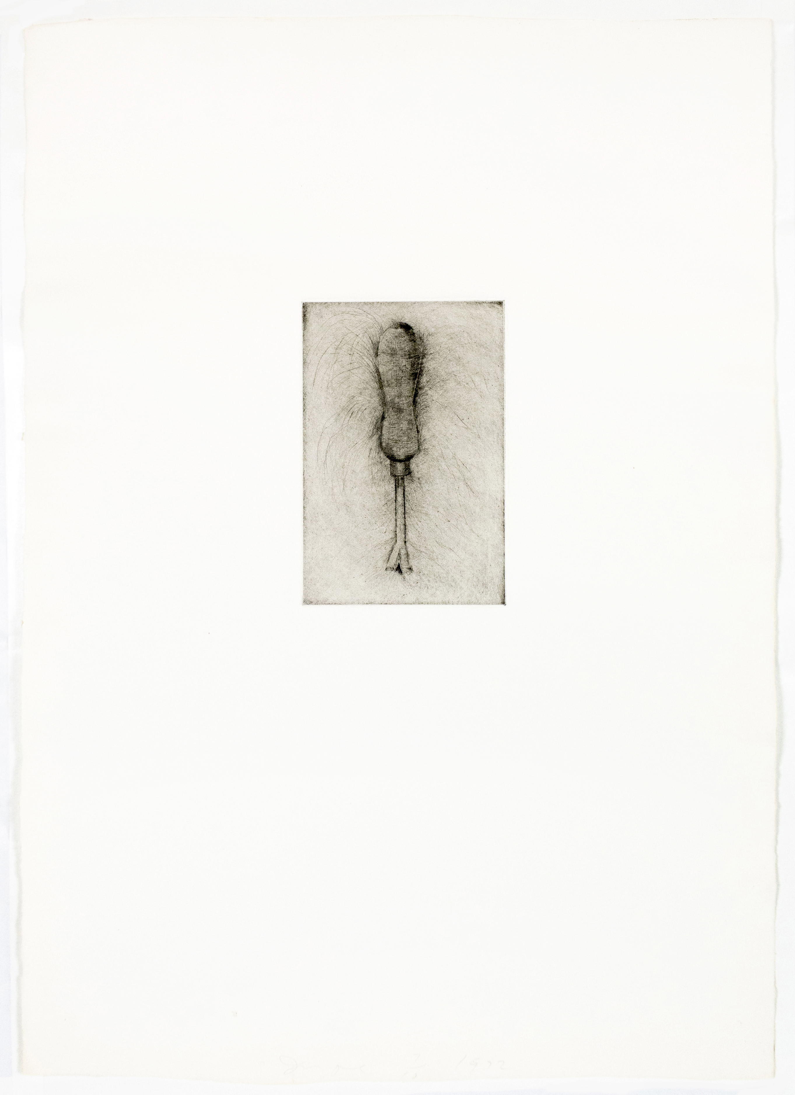 Tool Drypoint: Weed Puller by Jim Dine
