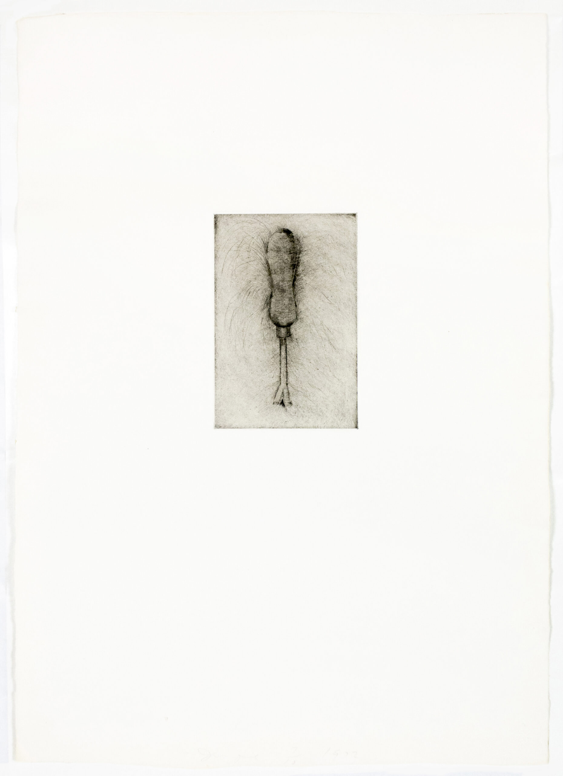 Tool Drypoint: Weed Puller by Jim Dine