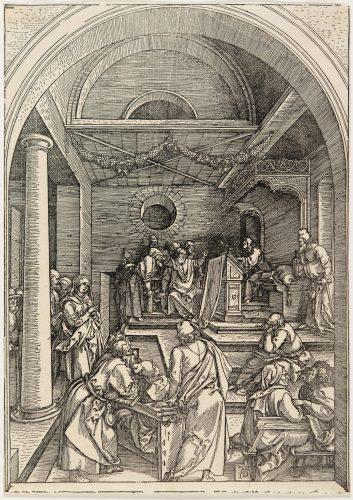 Christ among the Doctors by Albrecht Durer
