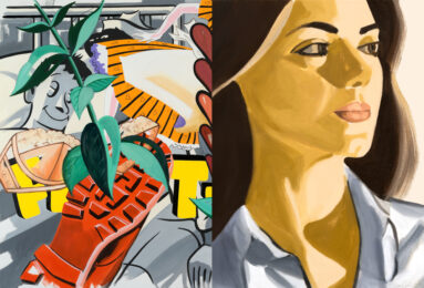 Verdiana with Hearts by David Salle at Maune Contemporary