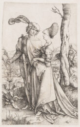 Young Couple Threatened by Death (The Promenade) by Albrecht Dürer at Christopher-Clark Fine Art