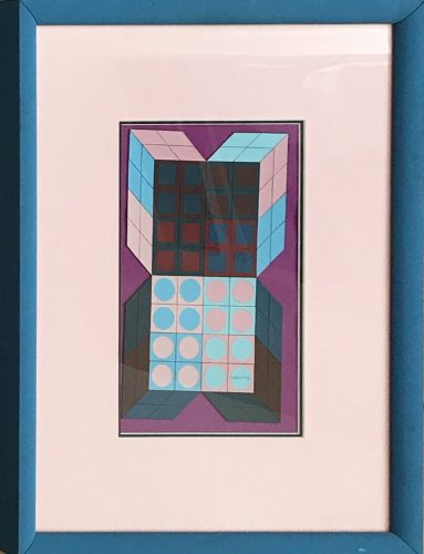 Sans Titre – Mauve by Victor Vasarely