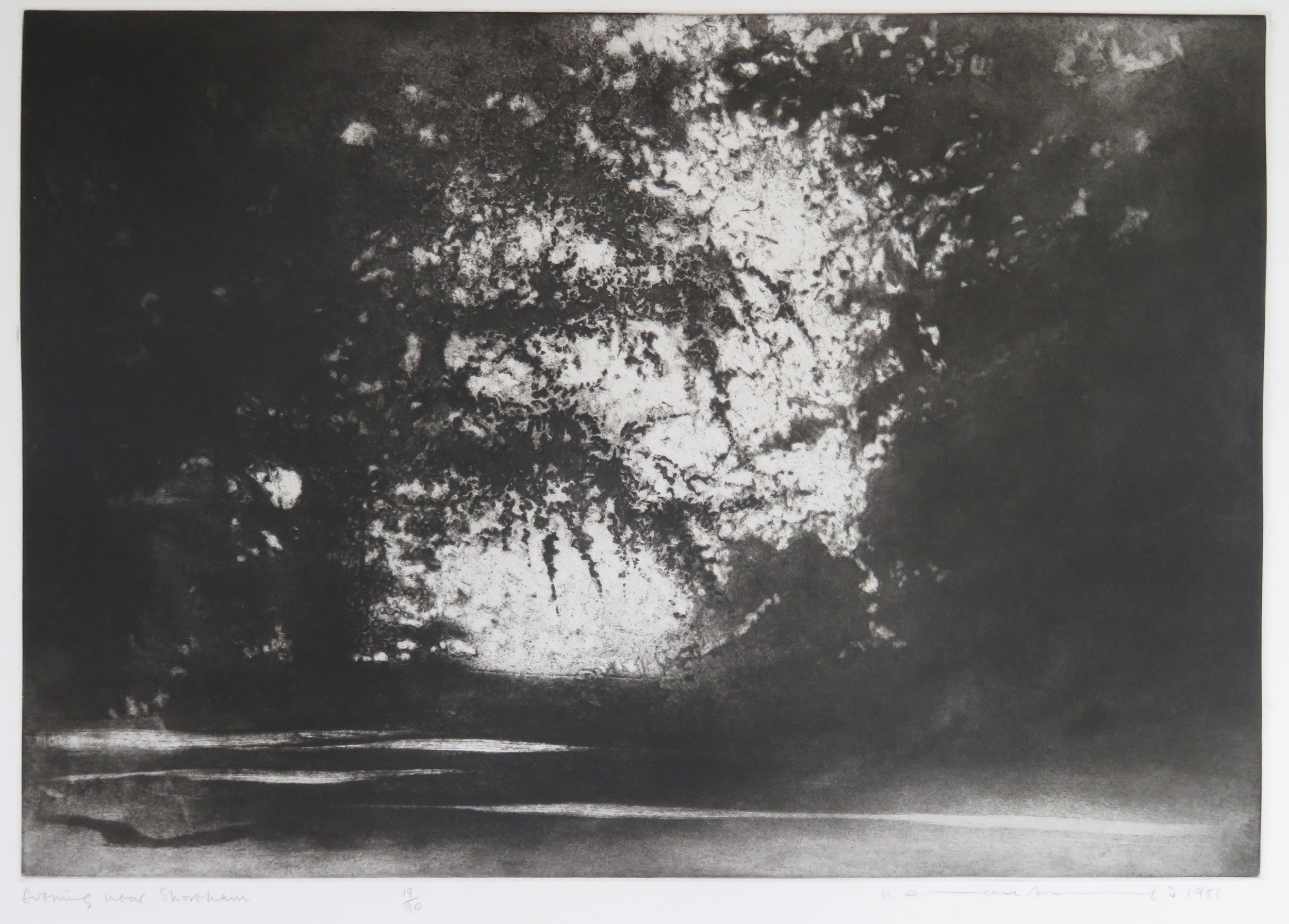 Evening near Shoreham by Norman Ackroyd