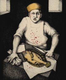 Fishmonger by Julie Speed at Flatbed Press and Gallery