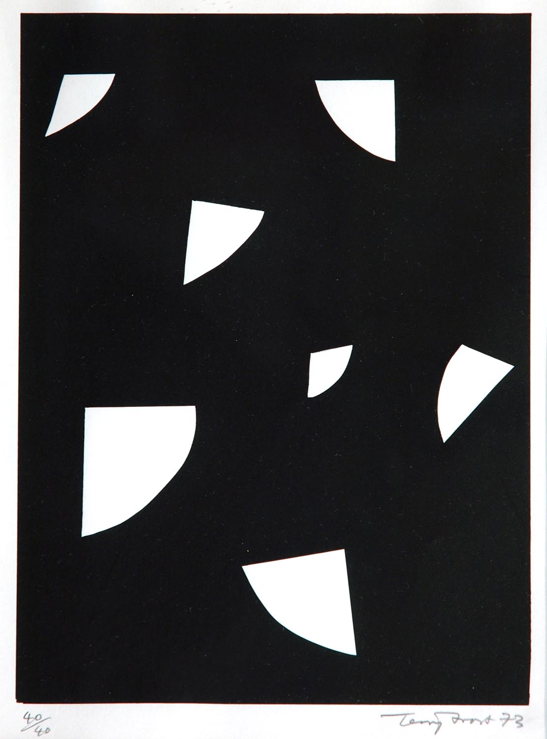 Variations (White on Black) by Terry Frost