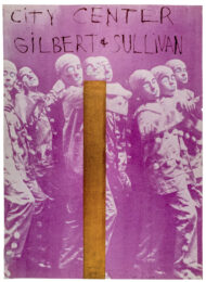 Hand painted City Center, New York “Gilbert and Sullivan” 1968 poster by Jim Dine at Petersburg Press