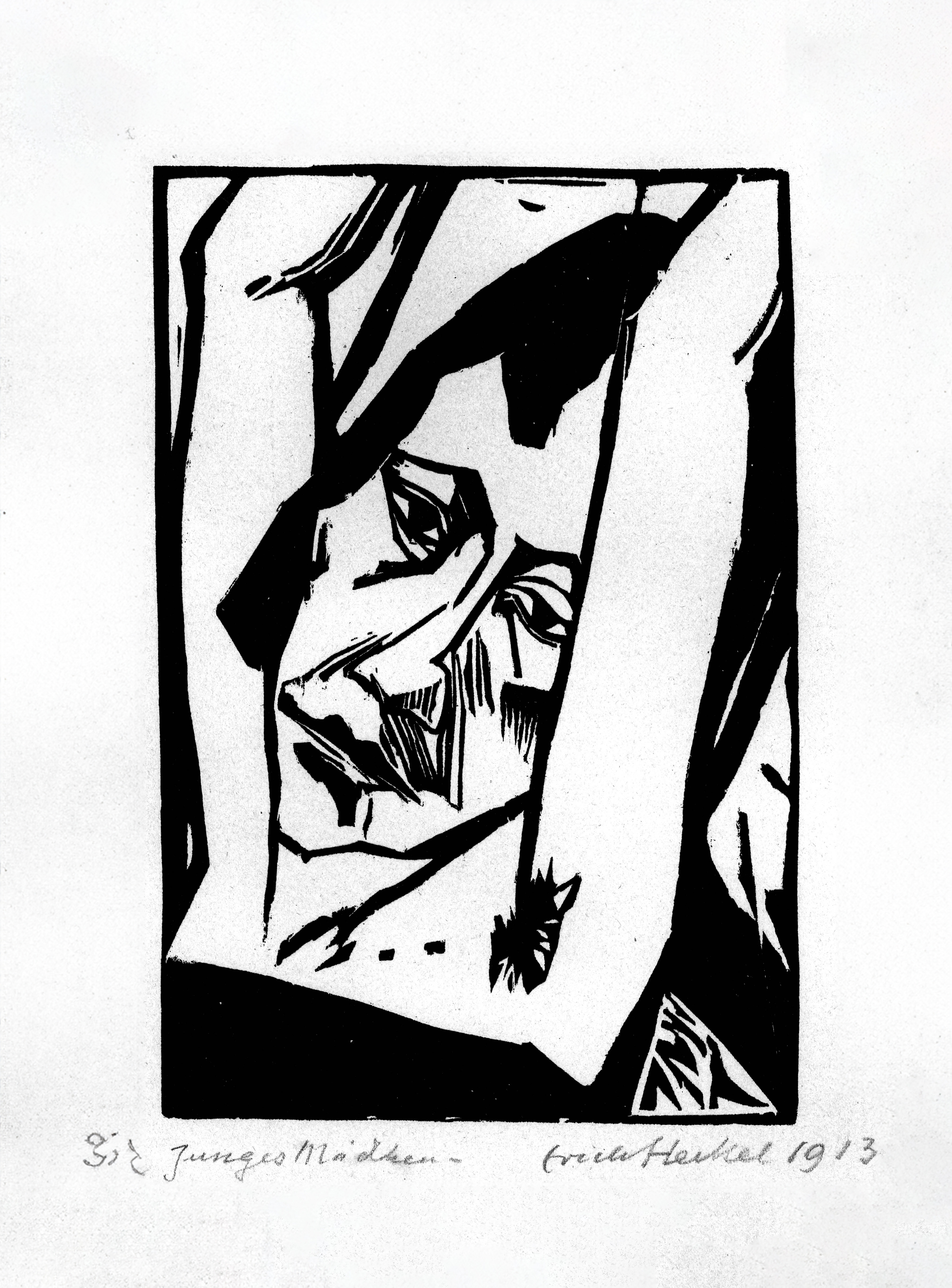 Junges Mädchen by Erich Heckel