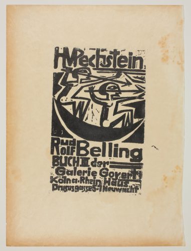 H. M. Pechstein und Rudolf Belling, Buch III der Galerie Goyert by Max Pechstein