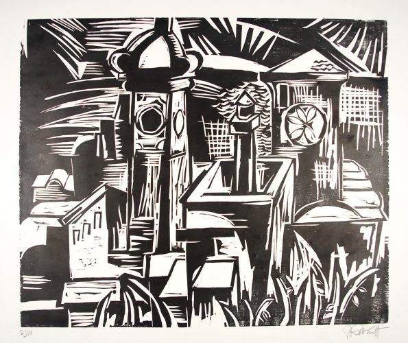 Die Certosa von Capri by Karl Schmidt-Rottluff