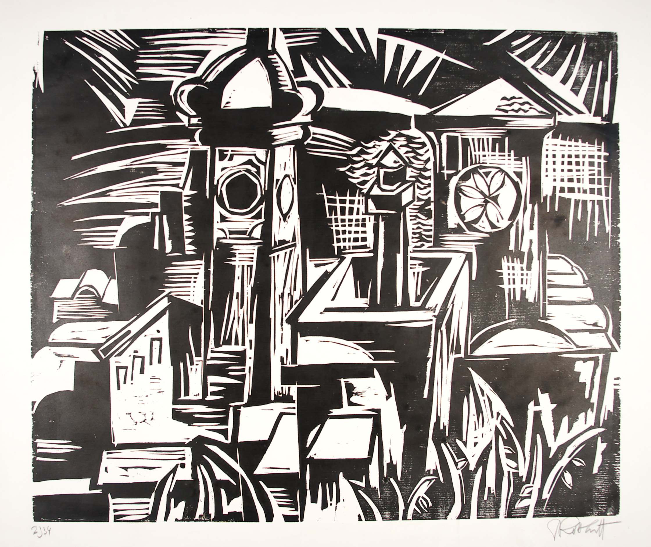 Die Certosa von Capri by Karl Schmidt-Rottluff