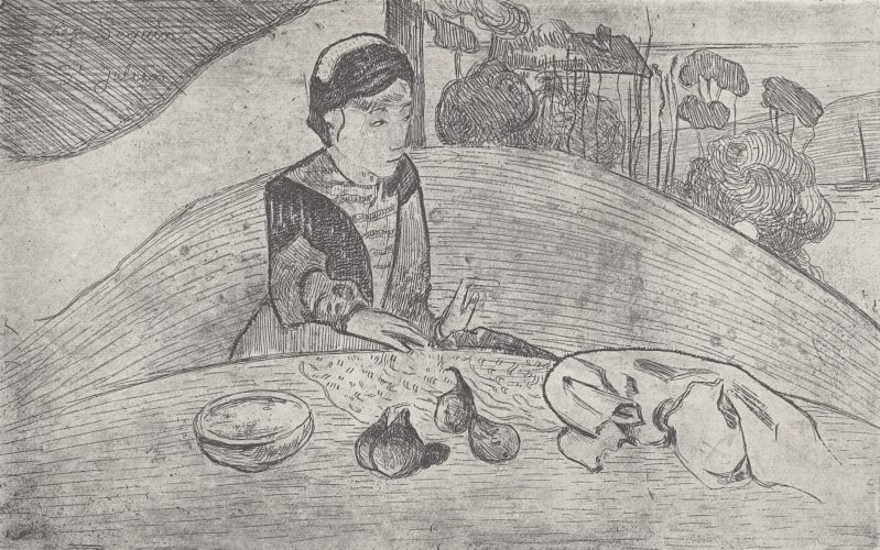 Woman with Figs by Paul Gauguin at