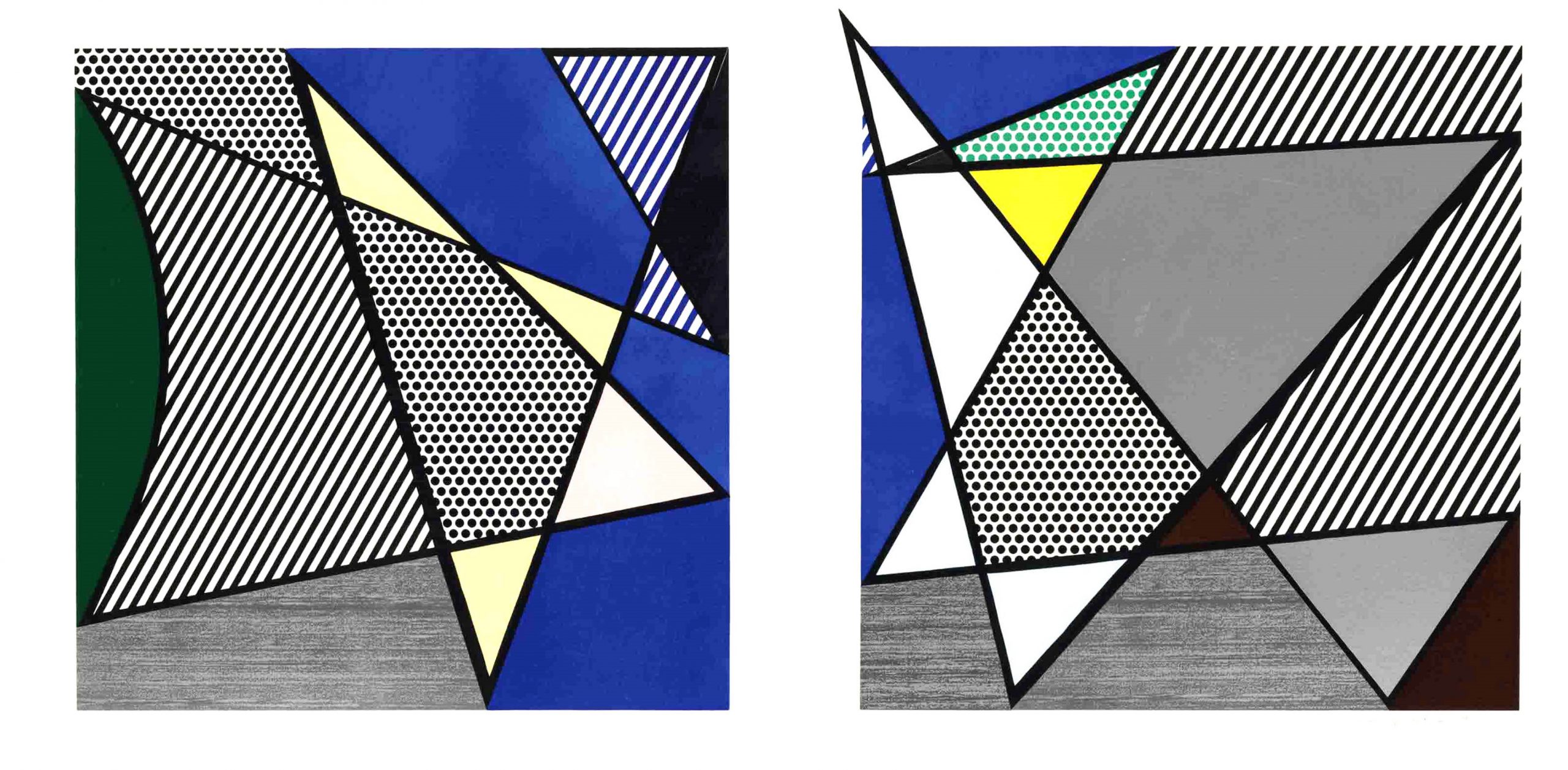 Imperfect Diptych, from: Imperfect Series by Roy Lichtenstein