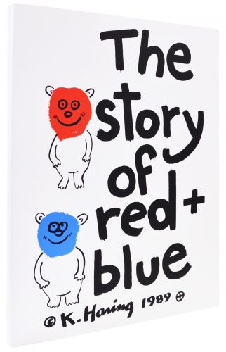 The Story of Red and Blue by Keith Haring