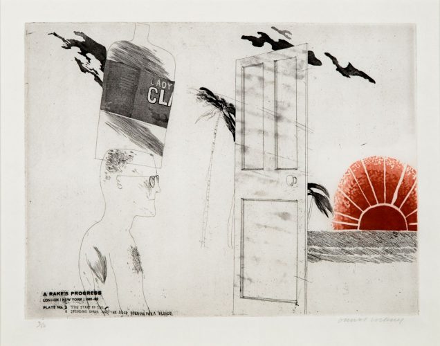 The Start of the Spending Spree…, from A Rake’s Progress by David Hockney