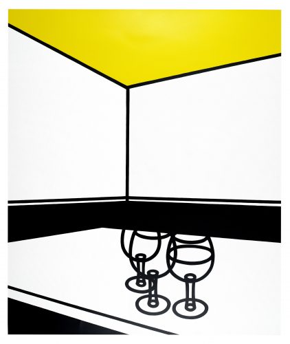 Black and White Café by Patrick Caulfield