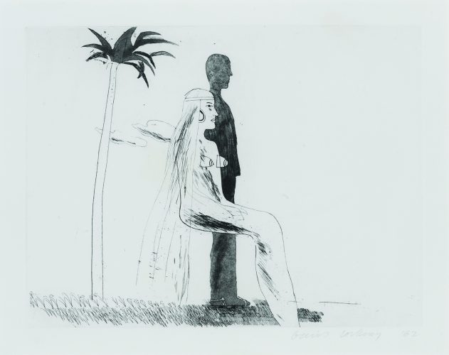 The Marriage by David Hockney