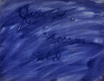 Jasper Johns over 34,000,000 sold (monotype) by Rene Ricard at Petersburg Press