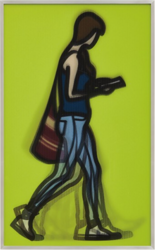 Waitress, from Walking in London by Julian Opie