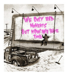 Now Is The Time (Pink) by Mr. Brainwash at Taglialatella Galleries