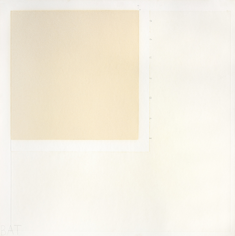 “B” from Four Aquatints and One Etching. by Robert Ryman