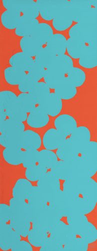 Wallflowers (Aqua and Orange) by Donald Sultan