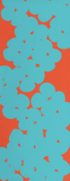 Wallflowers (Aqua and Orange) by Donald Sultan at Christopher-Clark Fine Art