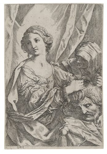 Judith grasping the head of Holofernes by Giovanni Andrea Sirani at