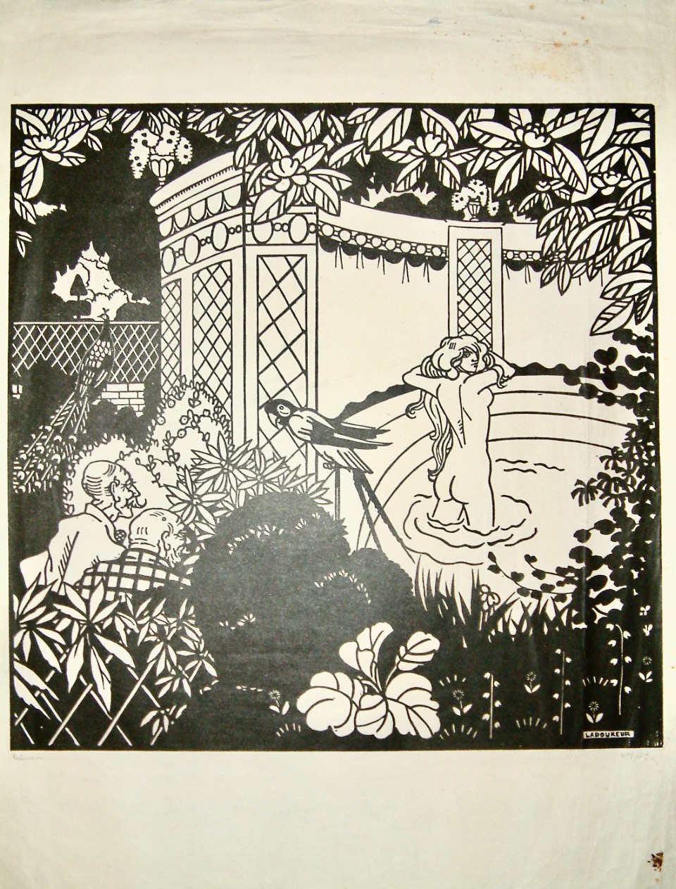 Suzanne au Bain by Jean-Emile Laboureur