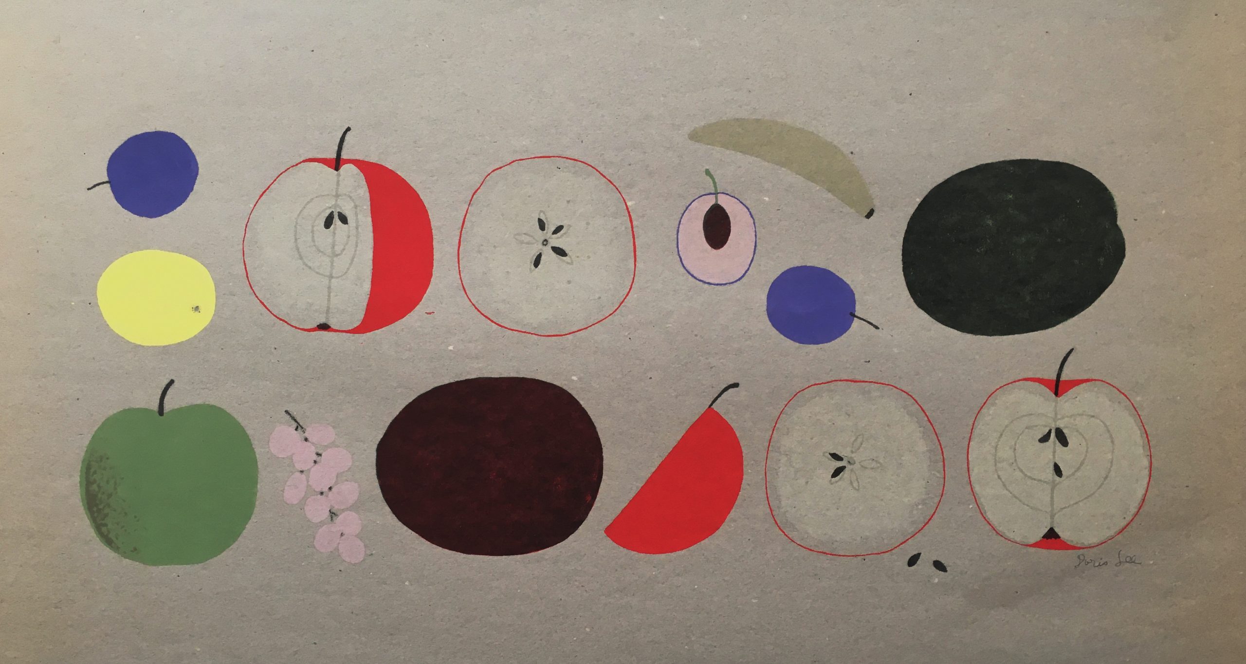 Christmas Fruit (proof) by Doris Lee