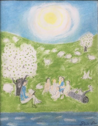 The Storyteller, Woodstock by Doris Lee at
