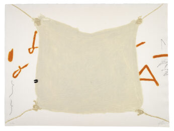 Mocador Lligat by Antoni Tapies at Sims Reed Gallery (IFPDA)
