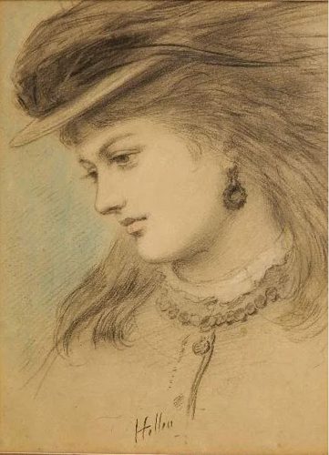 Portrait of a Young Woman by Paul Cesar Helleu at