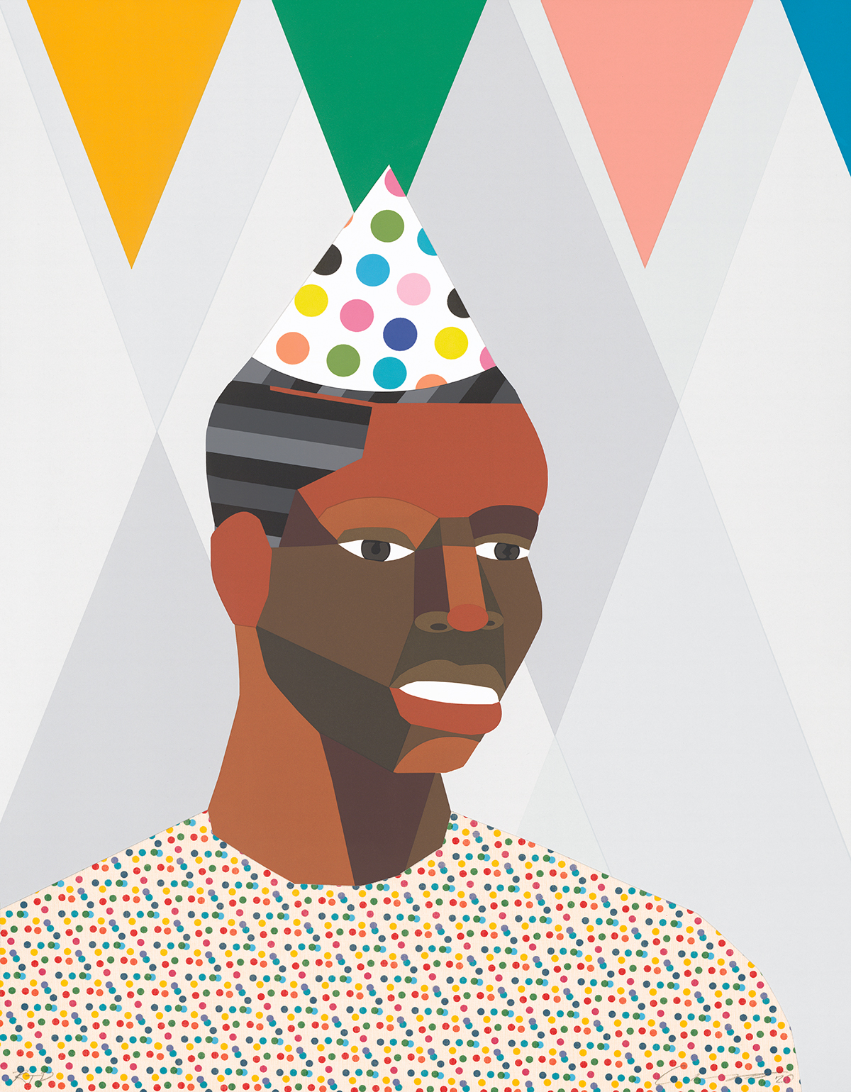 Party Guest 1 (We Came to Party and Plan Series) by Derrick Adams